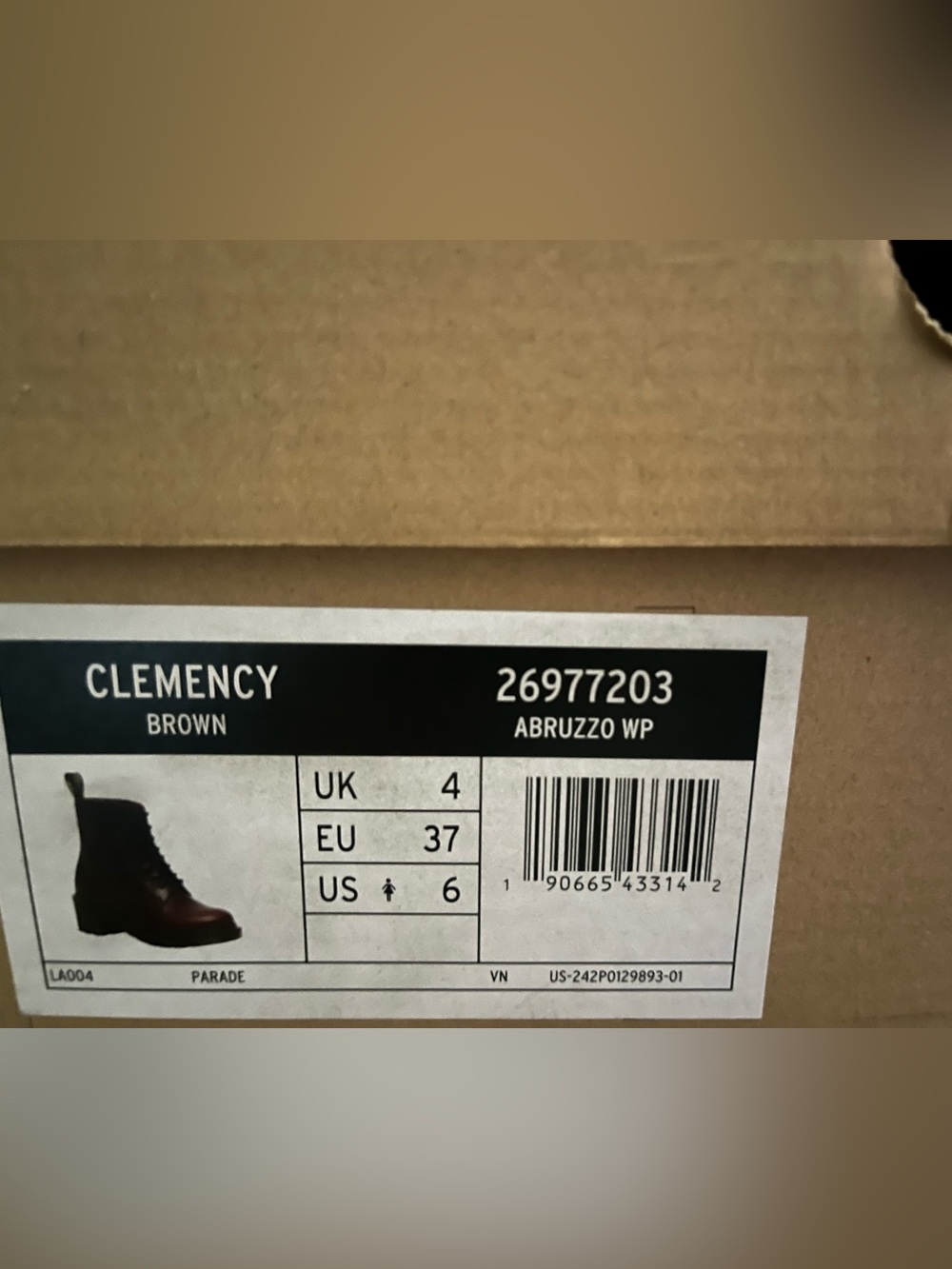 Dr. Martens Women's 8-Eye Leather Boots in Burgundy with Black Laces - Picture 11 of 11